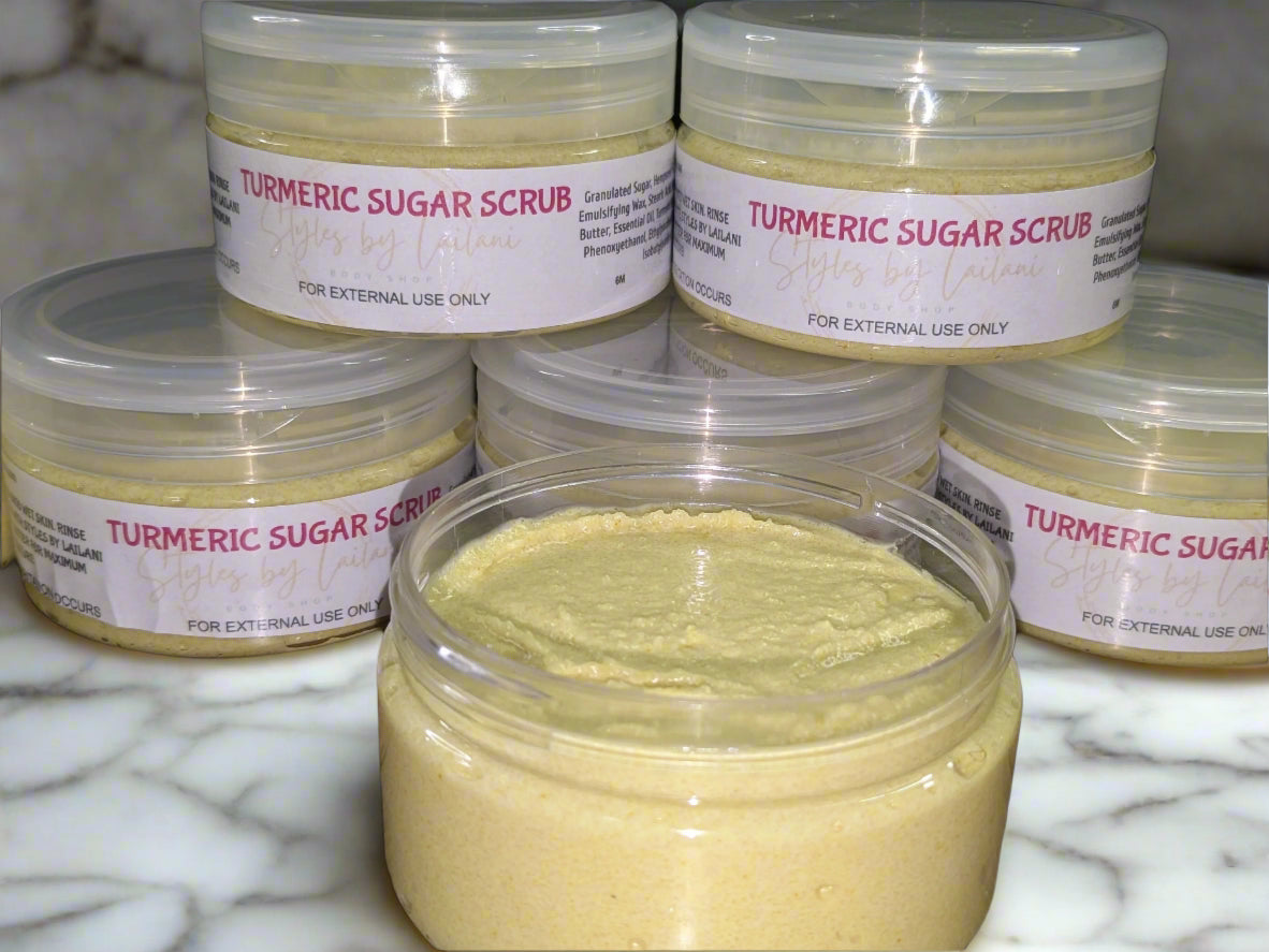 Emulsified Turmeric Sugar Scrub