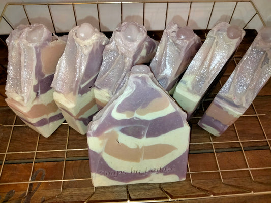 Enchanted Love w/ Rose Quartz Crystals Soap